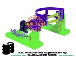 varil taşıma arabası varil devirme kaldırma boşaltma elleçleme paletleme yerleştirme dökme ataşmanı fiyatı (10)